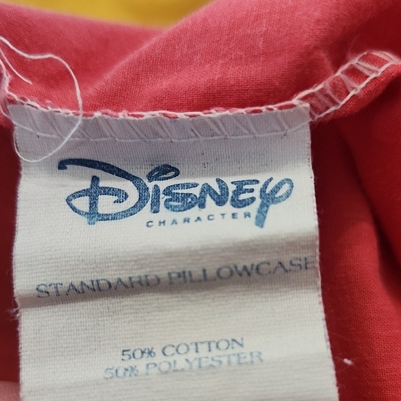 Disney Red Pillowcase with Yellow Accents - Picture 4 of 4